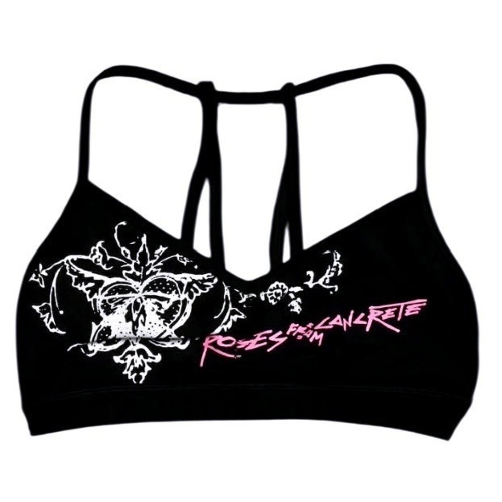 Roses From Concrete Civil Regime Heaven Sent Nahstia Bra Black Floral Medium